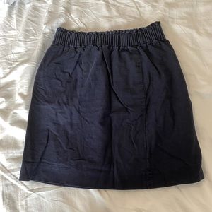 Navy J Crew Skirt